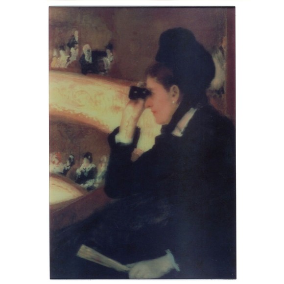In the‎ Loge At The Opera Mary Cassatt Art Demo Print 5" x 7" Lenticular 3D - Picture 1 of 2